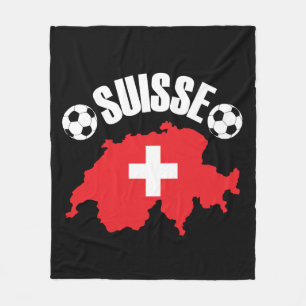 Suisse Switzerland Soccer Fleecedecke