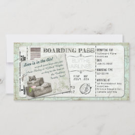 Suitcase Boarding Pass Invitation