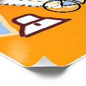 Suitcase wird reisen poster (Ecke)