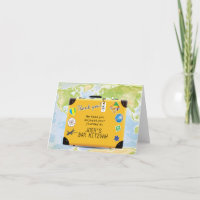 Suitcase World Travel Themed Bar Bat Mitzvah