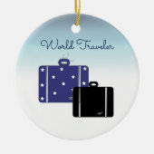 Suitcases World Traveller Keramikornament (Vorne)