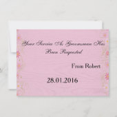 Suitup Werden Sie mein Bestman sein Einladung (Rückseite)