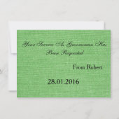 Suitup Werden Sie mein Bestman sein Einladung (Rückseite)