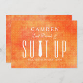 Suitup Werden Sie mein Bestman sein Einladung (Vorne/Hinten)