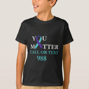 Suizid Awareness Prevention 988 Hotline Shirt - Y