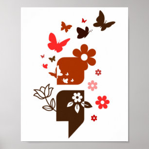 Suizid Bewusstseinsverhütung Semicolon Psychische Poster