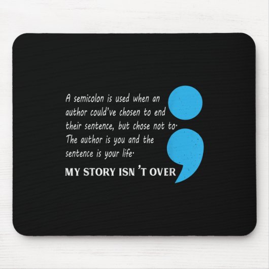 Suizid Depression Bewusstsein Mousepad (Vorne)