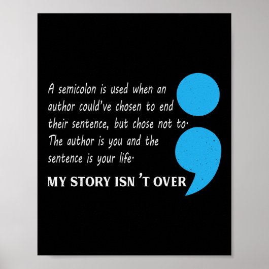 Suizid Depression Bewusstsein Poster (Vorne)