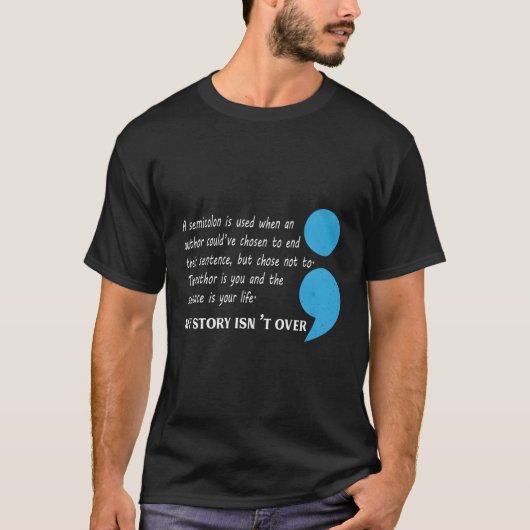 Suizid Depression Bewusstsein T-Shirt (Vorderseite)
