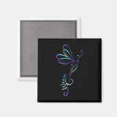 Suizid Depression Dragonfly Prävention Bewusstsein Magnet (Vorderseite/Rückseite)