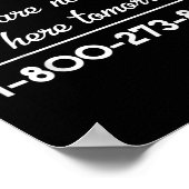 Suizid Hotline - Bewusstsein für Suizide und Präve Poster (Ecke)