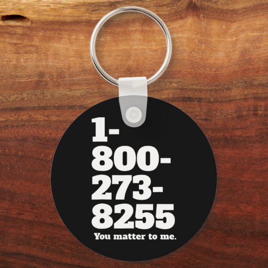 Suizid Hotline Nummer Mental Health Awareness for Schlüsselanhänger (Rückseite)