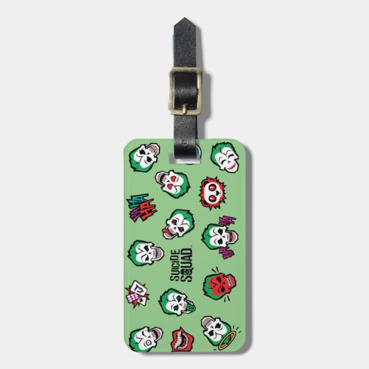 Suizid| Joker Emoji Pattern Gepäckanhänger (Vorderseite vertikal)