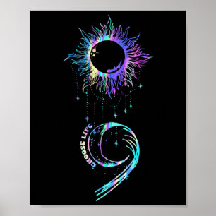 Suizid Prävention Awareness Choose Life Semicolon Poster