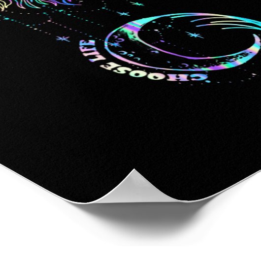 Suizid Prävention Awareness Choose Life Semicolon Poster (Ecke)