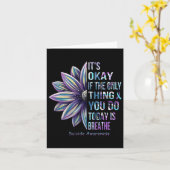 Suizid Präventions-Bewusstsein ist es okay, wenn d Karte (Gelbe Blume)