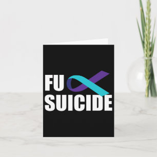 Suizid Suizid Bewusstsein Ribbon Suizid Prävention Karte