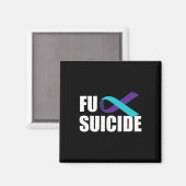 Suizid Suizid Bewusstsein Ribbon Suizid Prävention Magnet (Vorderseite/Rückseite)