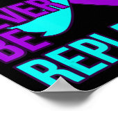 Suizidbewusstsein darf nie ersetzt werden poster (Ecke)