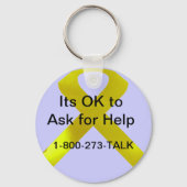 Suizidbewusstsein hilft Schlüsselanhänger (Vorderseite)