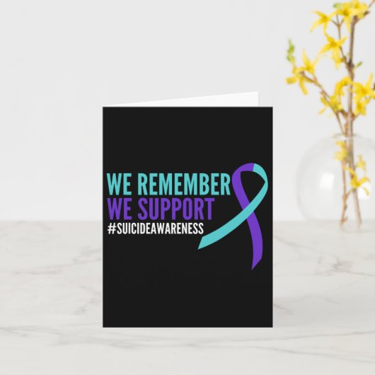 Suizidbewusstsein Monat Psychische Gesundheit Wir Karte (Gelbe Blume)