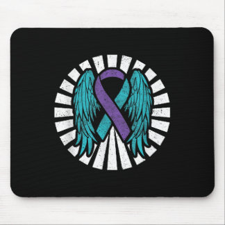 Suizidbewusstsein Prävention Engel Flügel Aquamari Mousepad