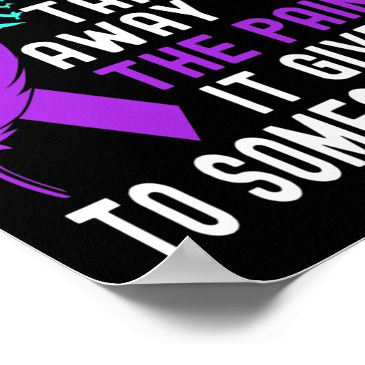 Suizidbewusstsein Psychische Gesundheit Suizidpräv Poster (Ecke)