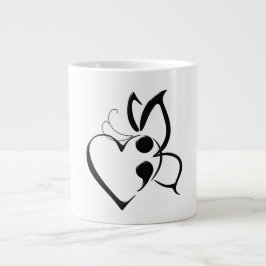 Suizidbewusstsein Schmetterling Semi-Colon Tasse d