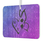 Suizidbewusstsein Schmetterling Semicolon Herz Autolufterfrischer (Links)