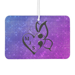 Suizidbewusstsein Schmetterling Semicolon Herz Autolufterfrischer