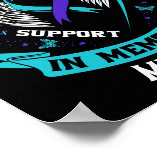 Suizidbewusstsein Shirt Mama Son Daughter Preventi Poster (Ecke)