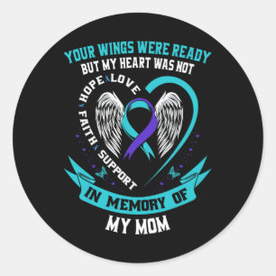 Suizidbewusstsein Shirt Mama Son Daughter Preventi Runder Aufkleber