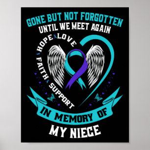 Suizidbewusstsein Shirt Nichte ist verschwunden, a Poster