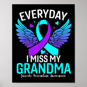 Suizidbewusstsein Shirt Oma Suizid Poster