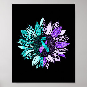 Suizidbewusstsein Shirt Sonnenblume Suizid Prevent Poster
