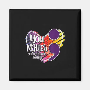 Suizidbewusstsein Shirt Suizidprävention Sie Magnet