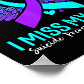 Suizidbewusstsein Shirt Tante Suizidprävention Poster (Ecke)