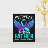 Suizidbewusstsein Shirt Vater Suizidprävention Karte (Gelbe Blume)