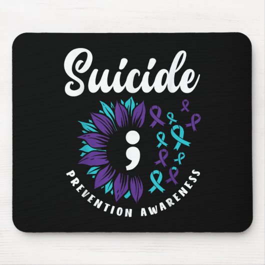 Suizidbewusstsein Unterstützung der Suizidpräventi Mousepad (Vorne)