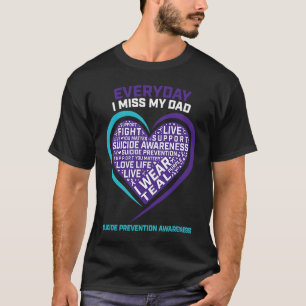 Suizidbewusstsein Vater Frauen Selbstmordpräventio T-Shirt