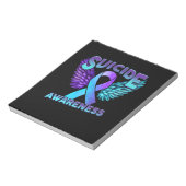 Suizidgedanken und Selbstmordprävention durch die Notizblock (Rotiert)