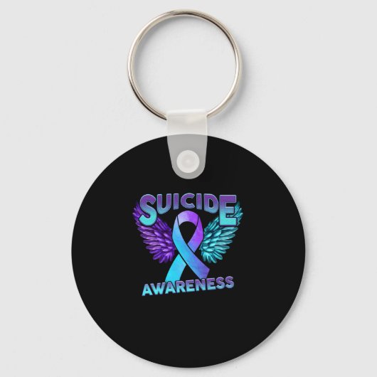 Suizidgedanken und Selbstmordprävention durch die  Schlüsselanhänger (Vorderseite)