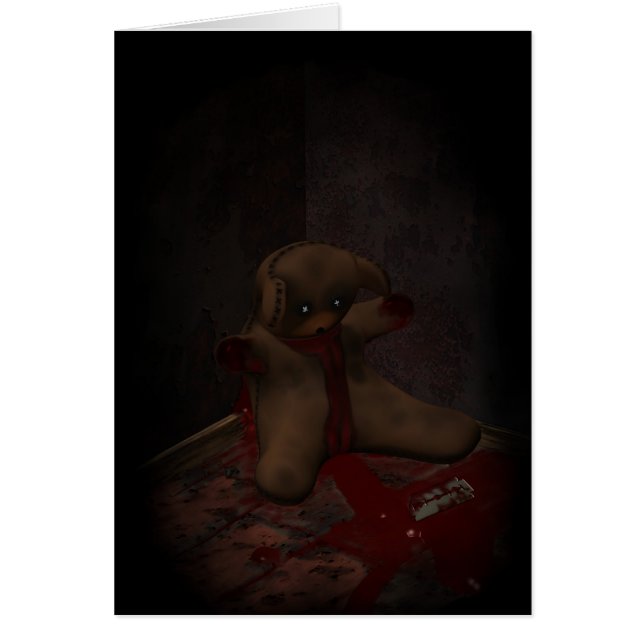 Suizidkarte für Spielzeugbär (Vorne)