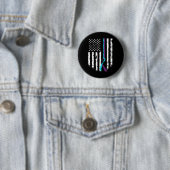 Suizidprävention American Flag Awareness Ribbon Button (Beispiel)