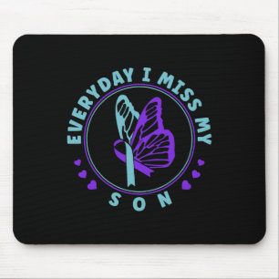 Suizidprävention Bewusstsein Alltag ich vermisse m Mousepad