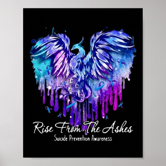 Suizidprävention Bewusstsein aus - Phoenix - Poster (Vorne)