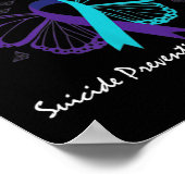 Suizidprävention Bewusstsein, dass Sie niemals zur Poster (Ecke)