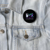 Suizidprävention Bewusstsein Frieden Liebe Heilung Button (Beispiel)