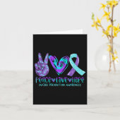 Suizidprävention Bewusstsein Frieden Liebe Hoffnun Karte (Gelbe Blume)