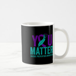 Suizidprävention Bewusstsein für Aquamarines und L Kaffeetasse